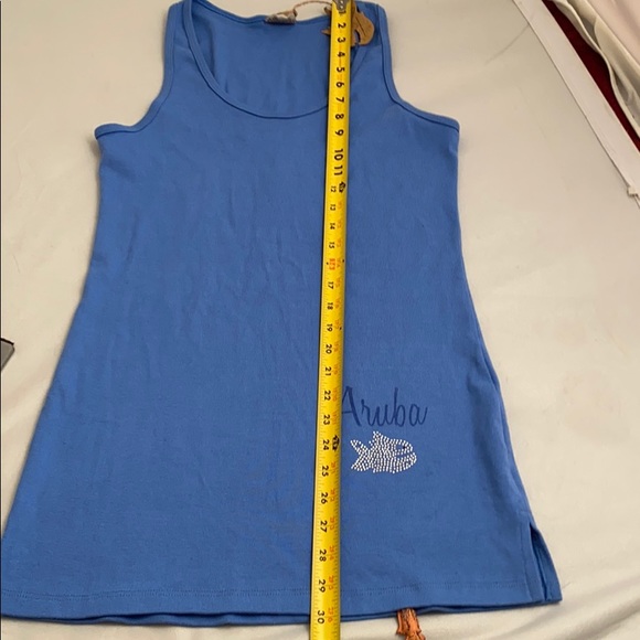 Pirana Joe blue sleeveless tank dress - Picture 8 of 11